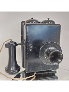 Northern Electric Wood Wall Box Telephone Untested Beautiful Survivor